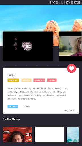 Movie Trailers App Screen 3