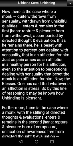 Nibbana Sutta: Unbinding Screen 3
