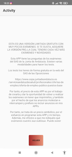 Examenes OPE SAS LITE Screen 2