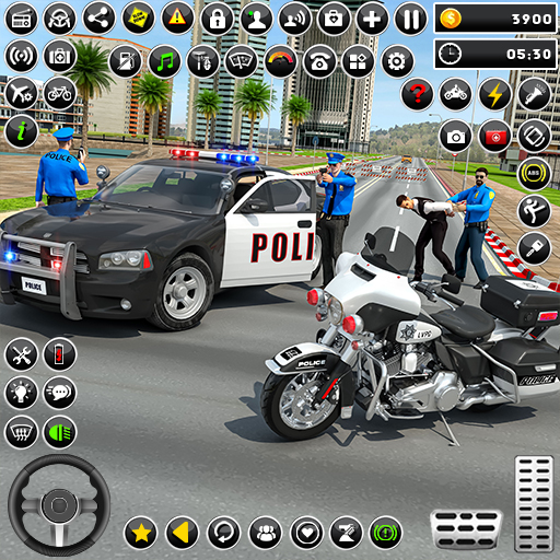 لعبة مطاردة سيارات الشرطة