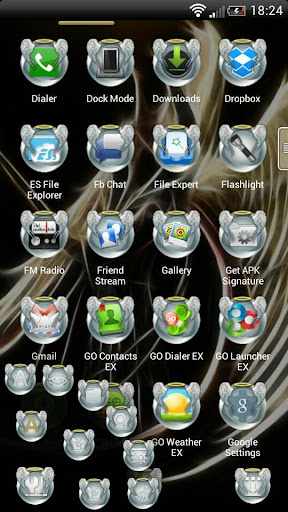 Next Launcher 3D Angel Theme