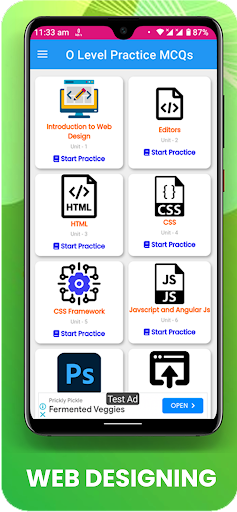 O Level Practice MCQs Screen 3