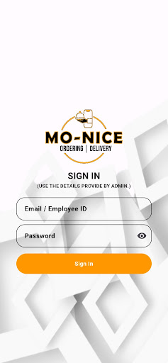 Android application Mo-Nice Staff screenshort