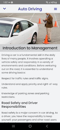 Car Driving Course Screen 2