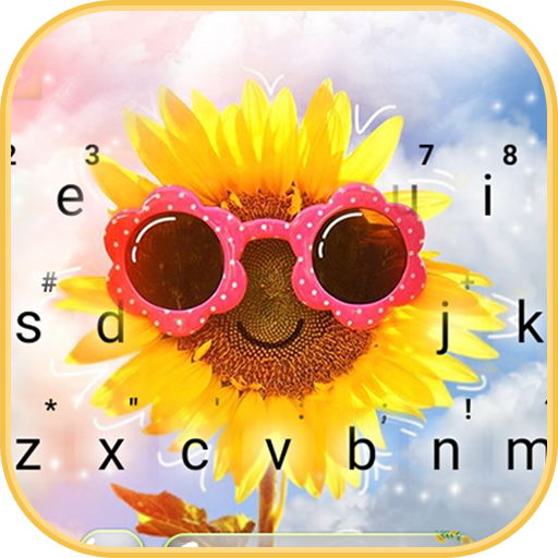Sunglass Flower Keyboard Theme logo