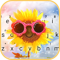 Sunglass Flower Keyboard Theme