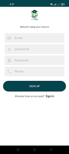 Android application Vetland screenshort