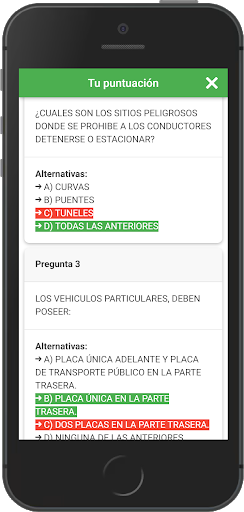 Examen de manejo Panama 2024 Screen 3