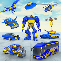 Мульти Robot Car Transform Bat: Bus Робот Игры