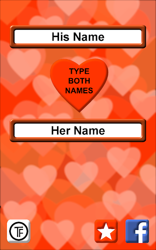 Android application Love Test Names screenshort