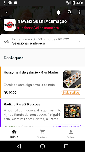 Nawaki Sushi Screen 2