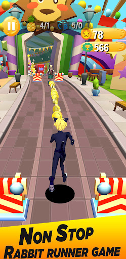 Android application Superhero Rena Rouge Run 3D screenshort