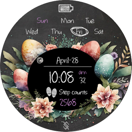 BFF21- Easter Eggs and Flower