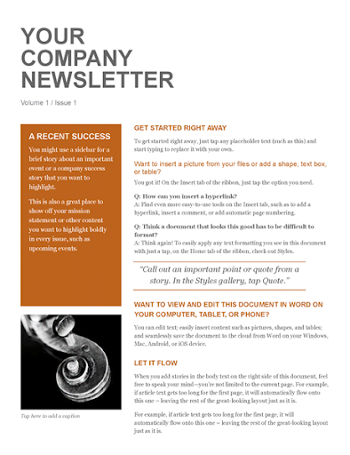 Android application Newsletter Making Template screenshort