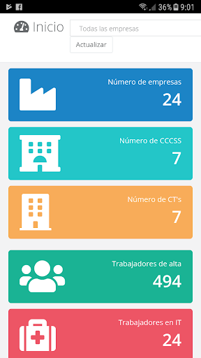 Android application e-Gestio screenshort
