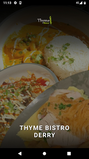 Android application Thyme Bistro screenshort