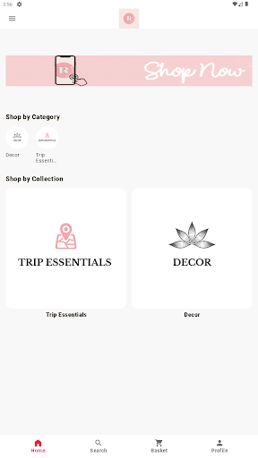 Android application Retal shop screenshort