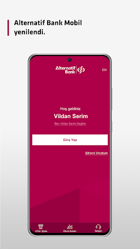 Android application Alternatif Bank Corporate screenshort