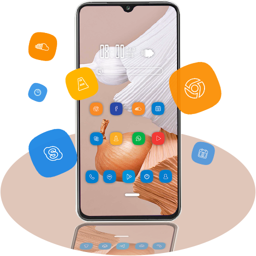 Oppo realme 5 pro Theme Lunchr logo