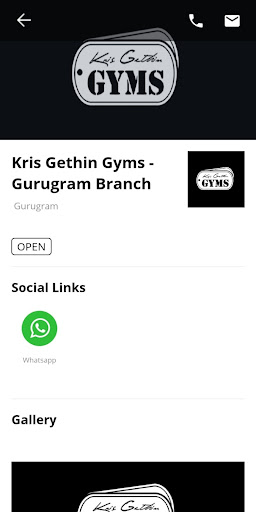Android application Kris Gethin Gyms screenshort