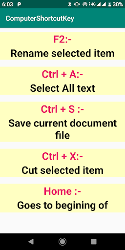 Computer Shortcut Key - Keyboa
