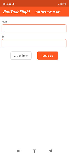Android application Bus Train Flight screenshort