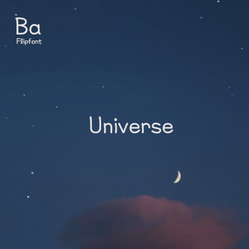 BaUniverse™ Latin Flipfont logo