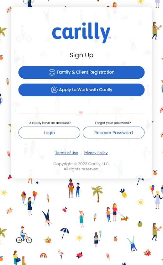 Android application Carilly screenshot