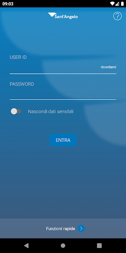 Android application Banca Sant’Angelo screenshort
