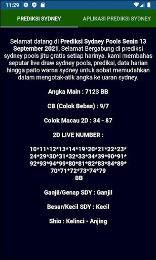 🐭 Aplikasi prediksi sydney 2d