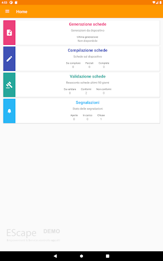 Escape - Controllo Appalti Screenshot