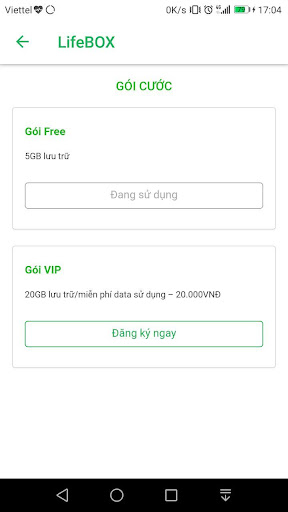 Android application Lifebox screenshort