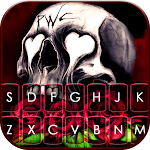 Cover Image of ダウンロード Skull Roses Keyboard Theme  APK