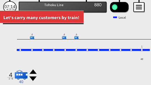 Android application Tokyo Train 3 screenshort