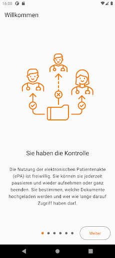 Android application DAK ePA screenshort