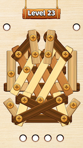 나사 퍼즐: 나무 너트 볼트