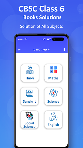 Android application CBSE Class 6 : NCERT Solution screenshort