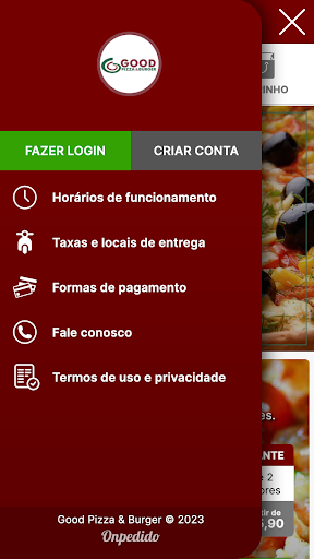 Android application Good Pizza & Burger screenshort