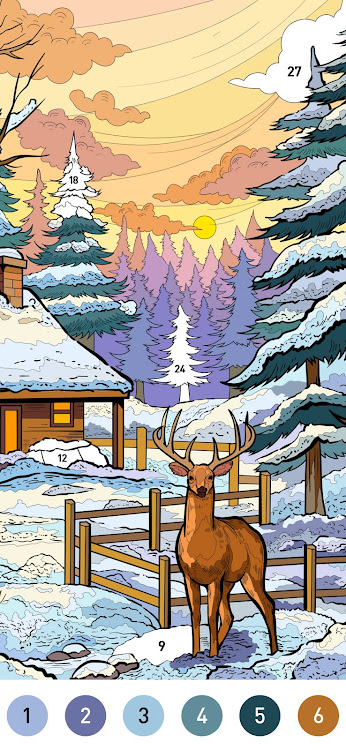 Winter Color by Number Game - 2.0.7 - (Android)