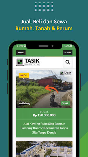Android application Tasikproperti.com screenshort