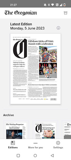 The Oregonian Screen 2