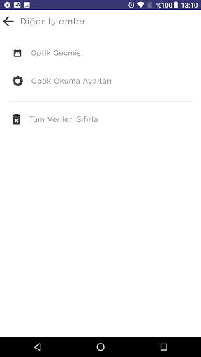 Android application Hiperzeka Optik Okuma screenshort