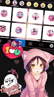screenshot of Cat Girl Kawaii Theme
