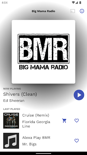 Android application Big Mama Radio screenshort