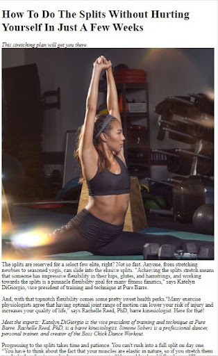 Gymnastics Split Training Tips Screen 3