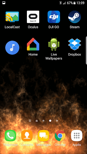 Red Fire Live Wallpaper