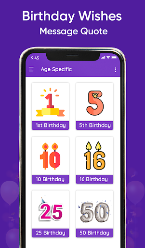Birthday Wishes Message, Quote Screen 3