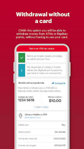 Screenshot of Banca Móvil BAC