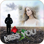 Cover Image of डाउनलोड Miss You Photo Frame  APK