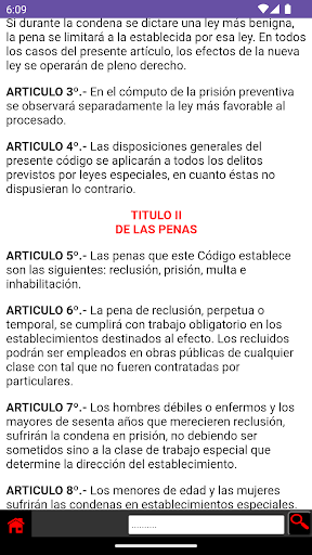 Código Penal Argentino Screen 2